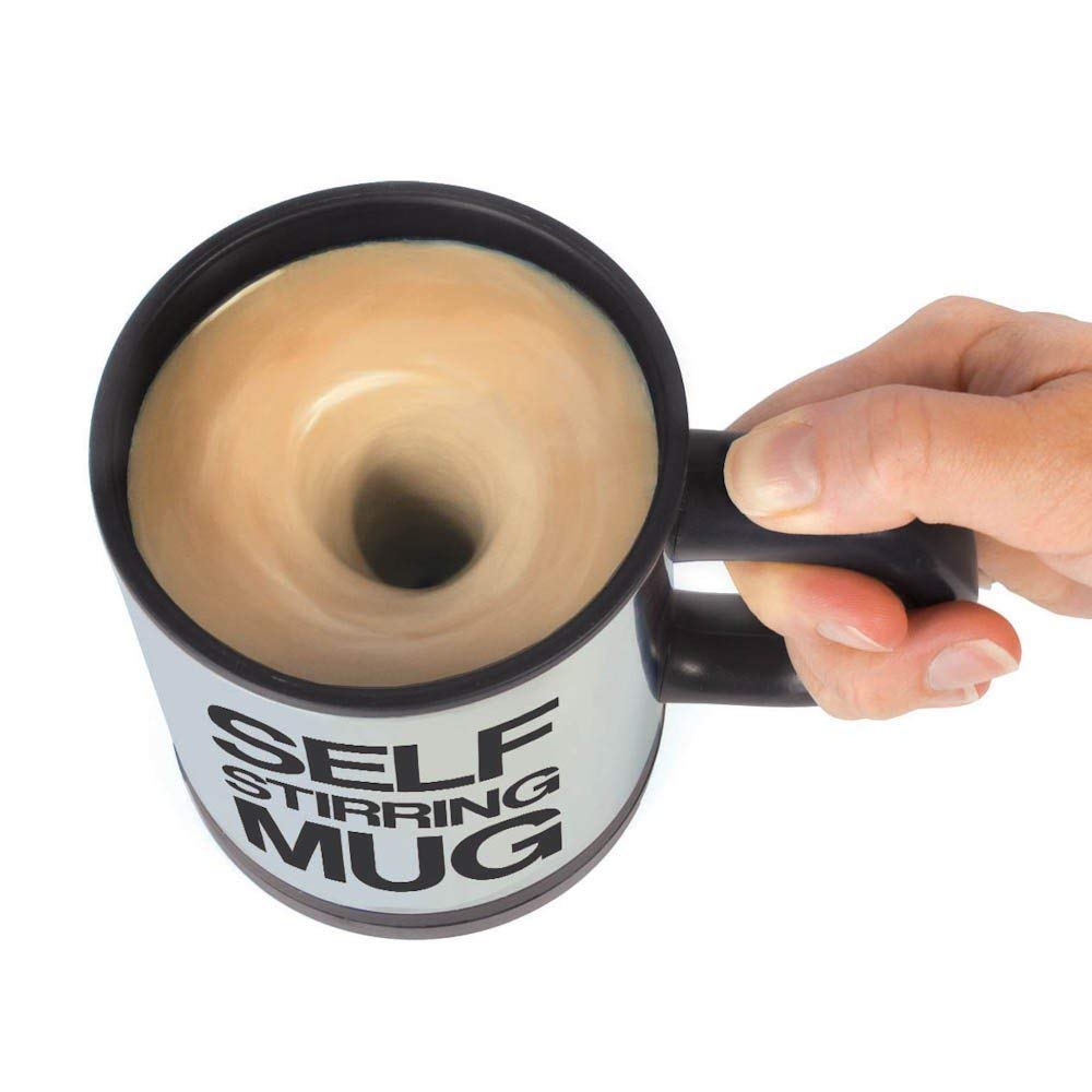 UK-0127  Self String Coffee Mug, Stainless Coffee Mixing Cup Blender Self Stirring Mug Best Gift Coffee Mug, Coffee Mug self Stirring (Multi Color)