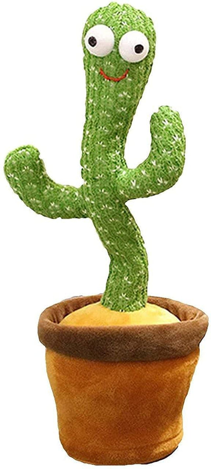 UK-0076 Dancing Cactus Toy for Babies Talking, Speaking, Recording | Repeat What You Say | Singing Electronic Pet for Toddlers | Swing and Sing Toy-Charger Cactus Toy Plant..