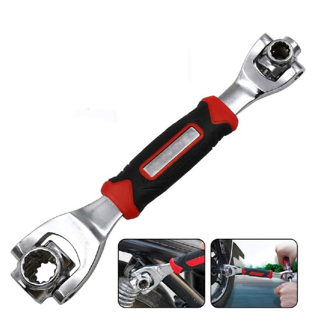 UK-0104  48 in 1 Socket Point Universal Car Repair 360 Degree Fixed Square, Hex, Torx Hand Tool Wrench