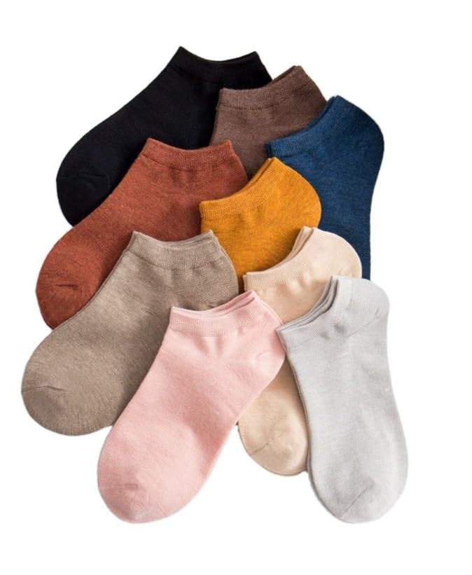 UK-0134  Socks for Men and Women Soft and Comfortable  Ankle Socks for Everyday wear free size (Multi design)