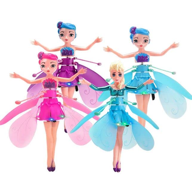 UK-0007 Kids Flying Princess Doll Magic Infrared Induction Control Toy, Play Game RC Flying Toy,Mini Drone Indoor and Outdoor Toys for Kids Boys Girls 6 & Up Year Old Gift