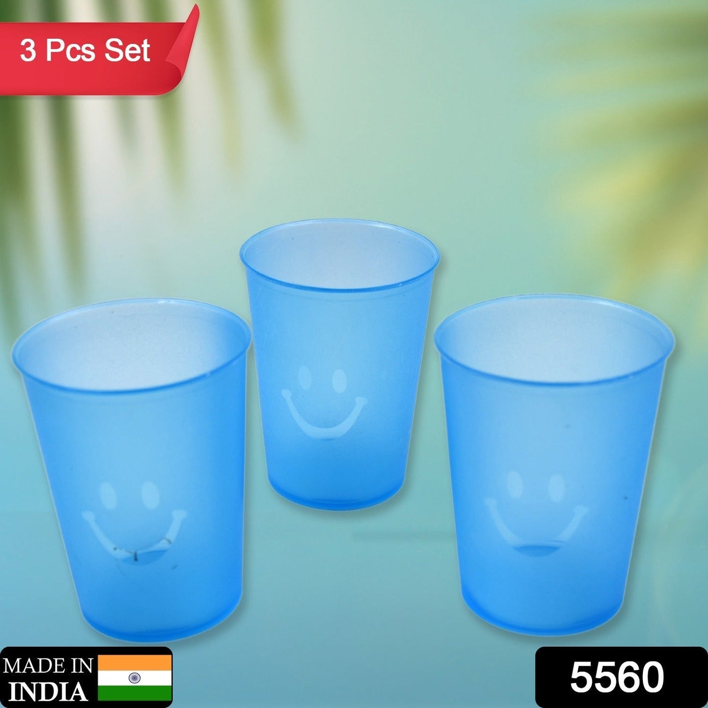 5560 Plastic Tumblers Lightweight Cups / Glass Reusable Drinking Cups Restaurant Cups Dishwasher Safe Beverage Tumblers Glasses for Kitchen Water Transparent Glasses 3 pc Set