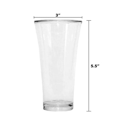 UK-0293 Juicy Plastic Transparent Glass Set - Unbreakable ABS Poly Carbonate - 6 Pieces