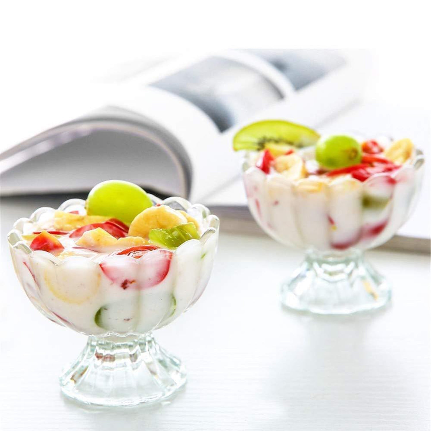 0091C Serving Dessert Bowl Ice Cream Salad Fruit Bowl - 6pcs Serving Dessert Bowl Ice Cream Salad Fruit Bowl - 6pcs DeoDap