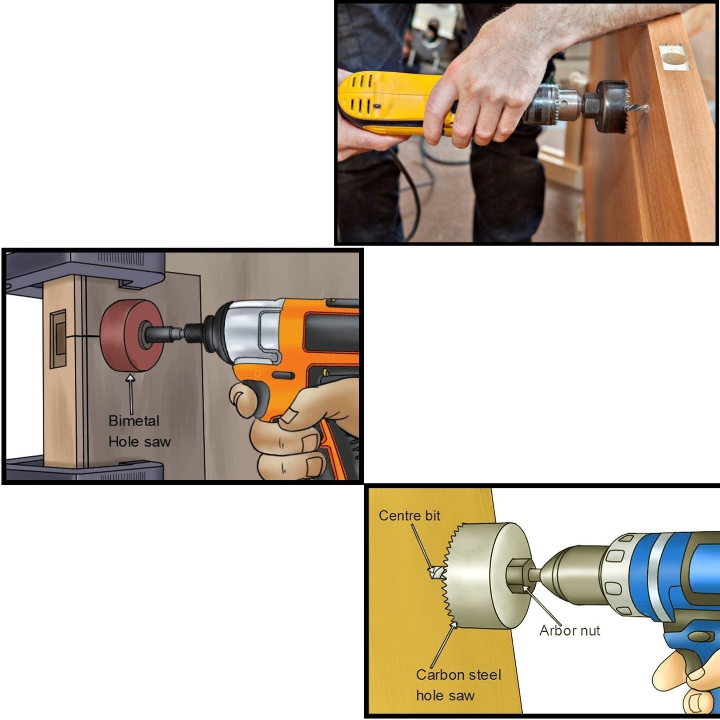 0415 -12 pcs 19-64mm Hole Saw Kit DeoDap