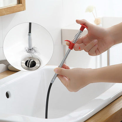 1632 Metal Wire Brush Hand Kitchen Sink Cleaning Hook Sewer Dredging Device DeoDap