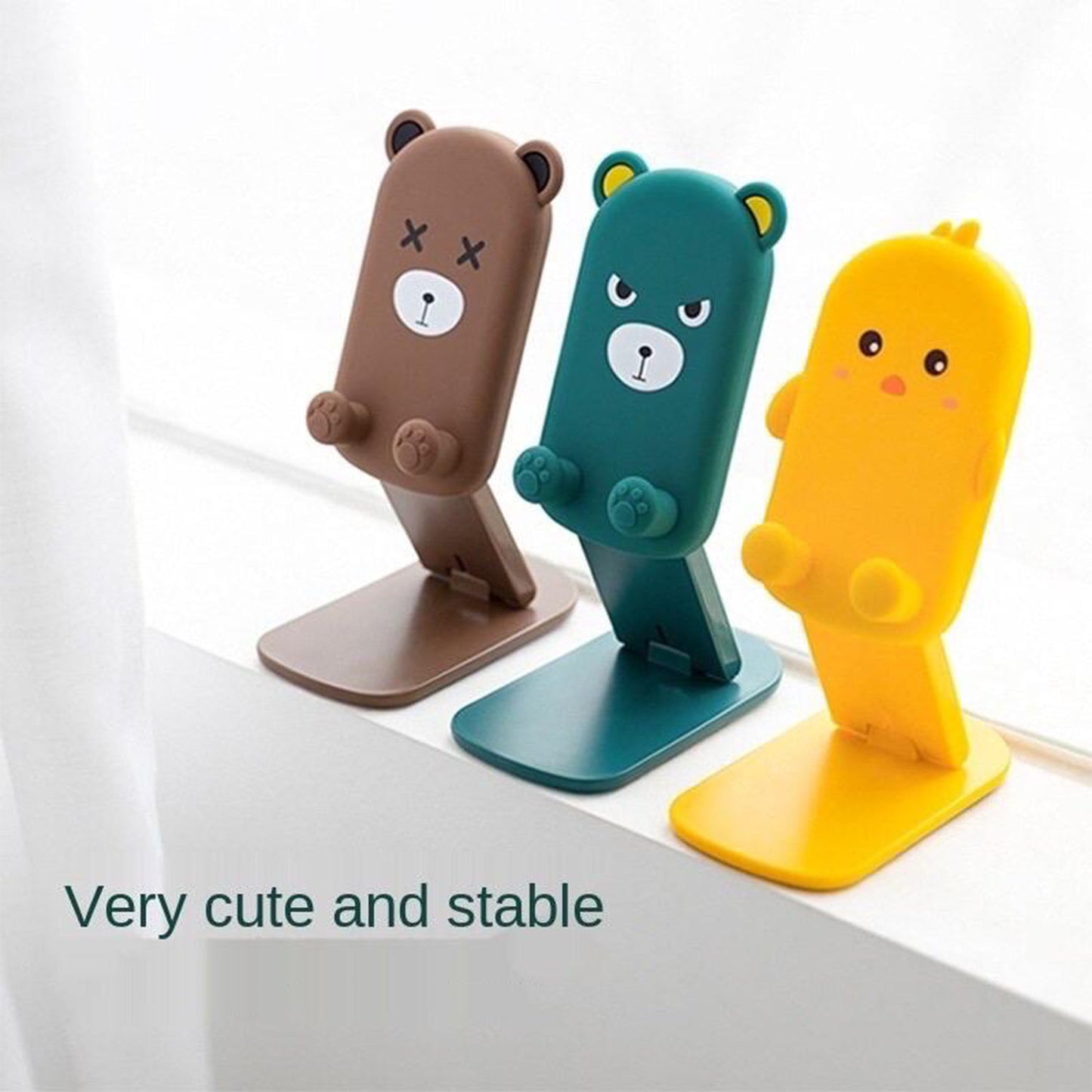 0216 Cute Cartoon Design Multi-Angle Adjustable Foldable Mobile Stand DeoDap