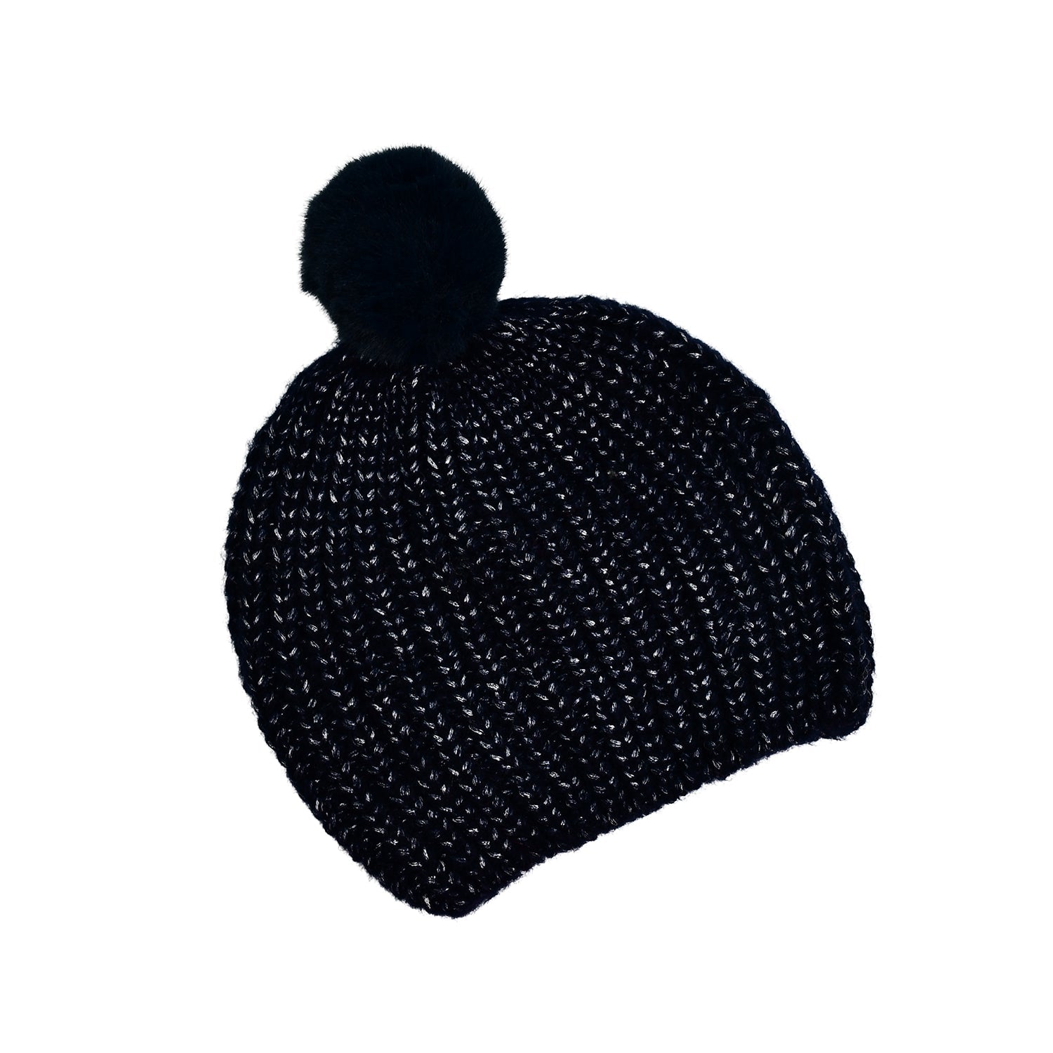 6344 Men's and Women's Skull Slouchy Winter Woolen Knitted Black Inside Fur Beanie Cap. DeoDap