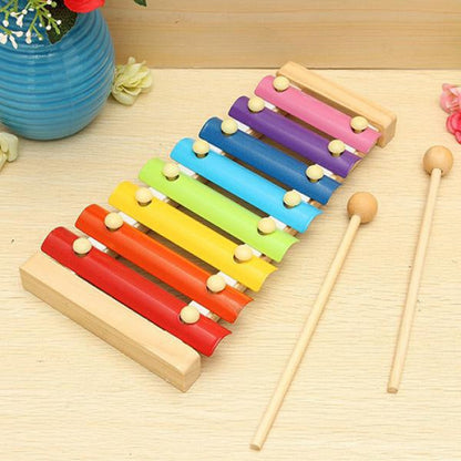 1912 Wooden Xylophone Musical Toy for Children (MultiColor) DeoDap