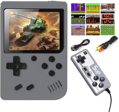 UK-0286 Sup Game Box 400 in 1 Portable Handheld Console, Two-Player Games, TV Output, Long Battery Life - Retro Gaming Fun Gift for Kids and Adults