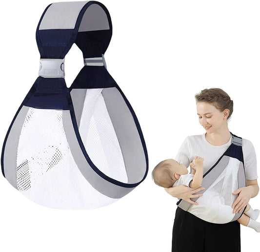 RellifeBuy Baby Carrier Newborn to Toddler, Ergonomic 3D Mesh Baby Wraps Carrier, Adjustable Baby Sling, Lightweight Breathable Baby Carrier Wrap with Thick Shoulder Straps for 0-36 Months Infant