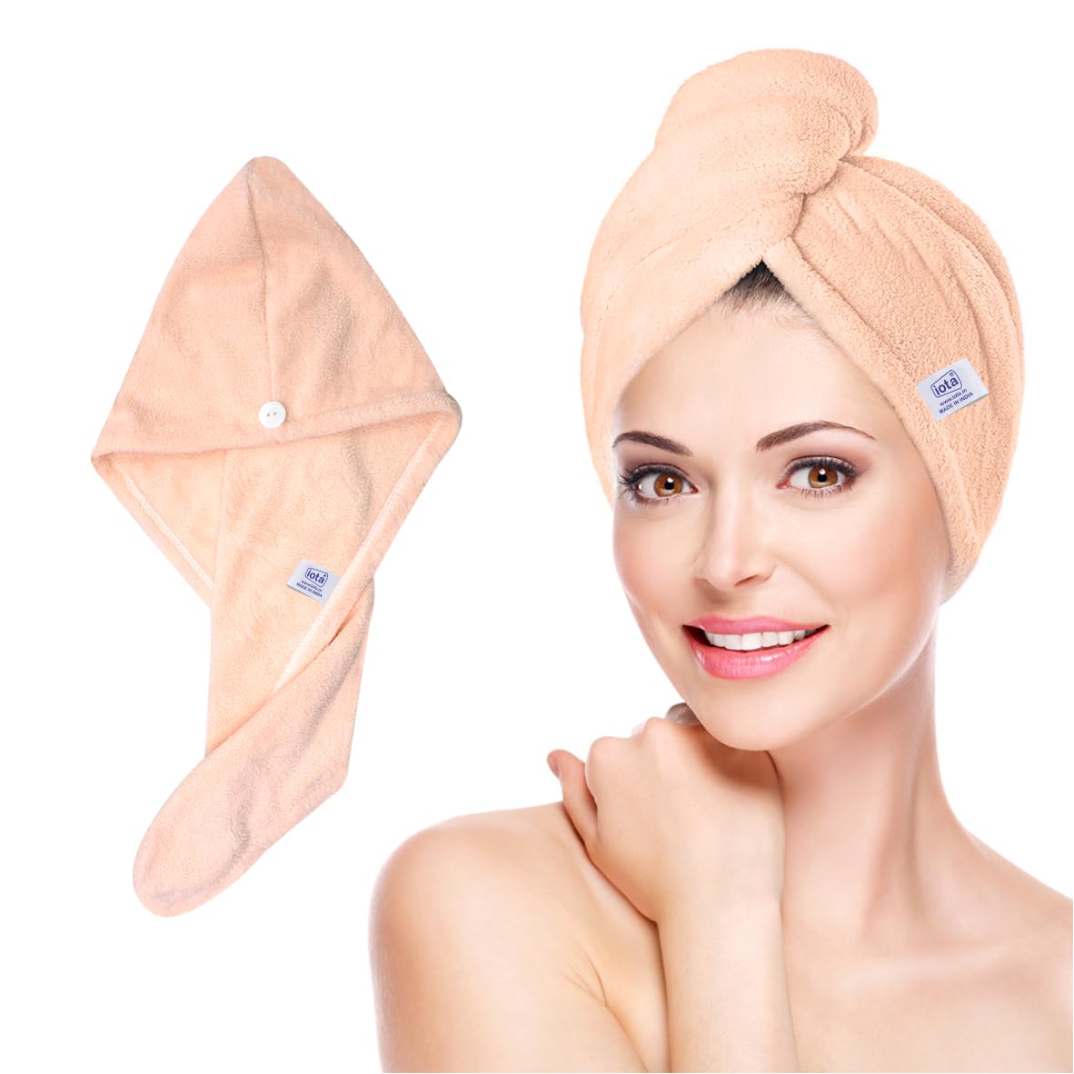 UK-0014 Hair Towel Wrap Absorbent Towel Hair-Drying Bathrobe Microfiber Bath Towel Hair Dry Cap Salon Towel