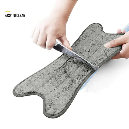 UK-0027 X Shape Microfiber Mop for Floor Cleaning,Dust Mop,Self Wringing,Ceramic & Wood Floor Cleaner Mop,Dry Wet Mop Hands-Free Manual Extrusion Household Cleaning Tool -with Mop Holde