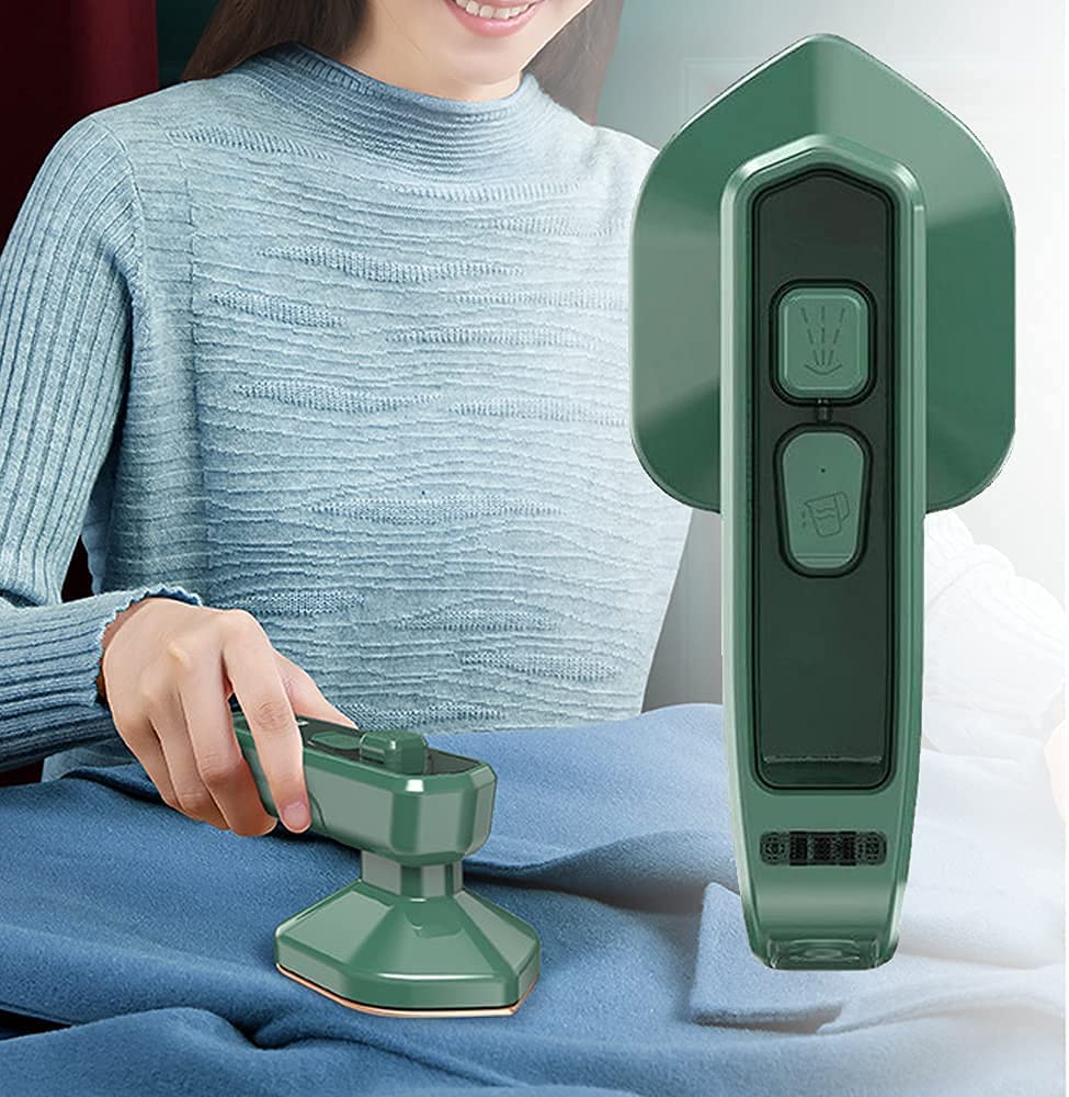 UK-0319 Portable Micro Steam Iron, Mini Handheld Garment Steamer Iron Steamer for Clothes, Household Fast Heat Mini Ironing Machine, Lightweight Titanium Plate Electric Heating Iron