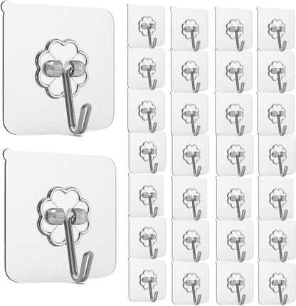 UK-0113  MULTIPURPOSE STRONG SMALL STAINLESS STEEL ADHESIVE WALL HOOKS