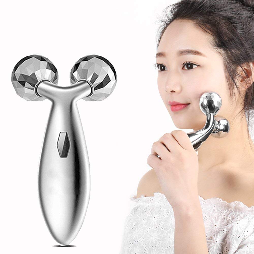 UK-0140   3D Manual Roller Massager 360 Rotate Roller Face Body Massager For Skin Lifting, Wrinkle Remover and Facial Massage, Relaxation and Skin Tightening Tool