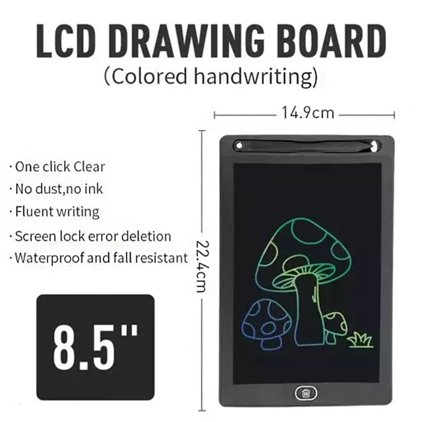 UK-0133  8.5 inch LCD E-Writer Electronic Writing Pad/Tablet Drawing Board - Paperless Memo Digital Tablet