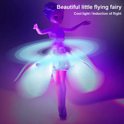 UK-0007 Kids Flying Princess Doll Magic Infrared Induction Control Toy, Play Game RC Flying Toy,Mini Drone Indoor and Outdoor Toys for Kids Boys Girls 6 & Up Year Old Gift