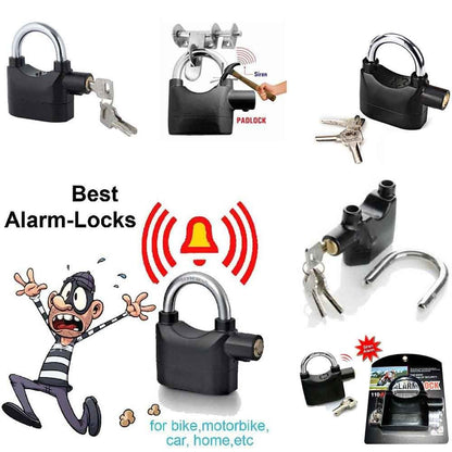 UK-0165 Anti Theft System Security Pad Lock with Smart Alarm Lock Siren Motion Sensor for Hom