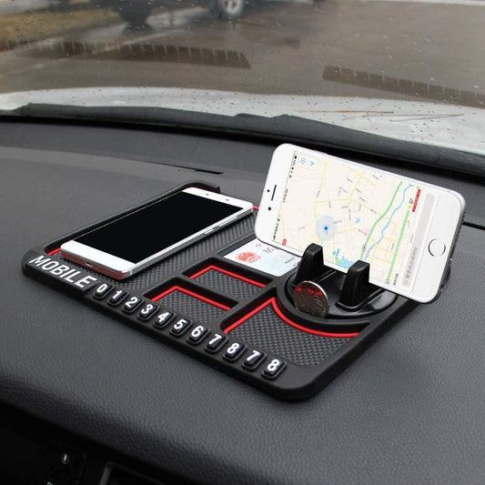 RellifeBuy Car Accessories Anti-Slip Car Dashboard Mat & Mobile Phone Holder Mount - Universal Non Slip Sticky Rubber Pad for Smartphone, GPS Navigation, God Idols, Toys, Coins