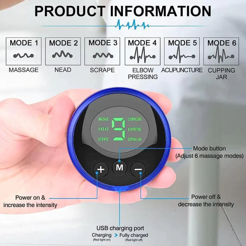 UK-0051 (COMBO) EMS Foot massager and butterfly combo Deep Kneading Circulation Foot Booster for Feet and Legs Muscle Stimulator,Folding Portable Electric Massage Machine with 8 Modes 19