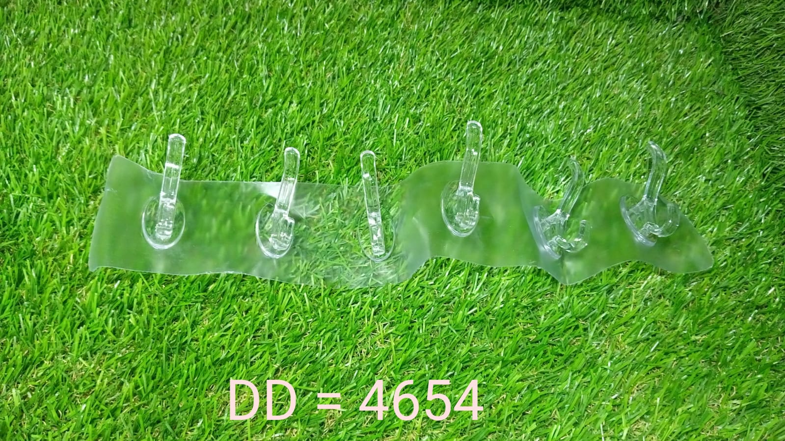 4654 Adhesive Transparent Heavy Duty Wall Hook DeoDap