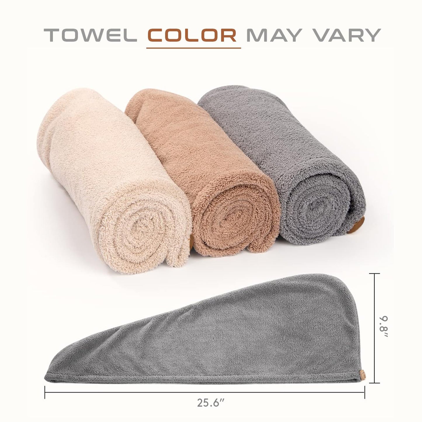 UK-0014 Hair Towel Wrap Absorbent Towel Hair-Drying Bathrobe Microfiber Bath Towel Hair Dry Cap Salon Towel