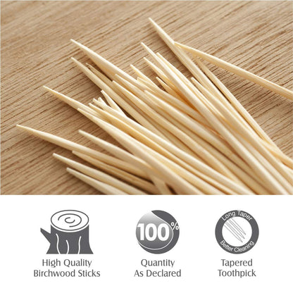 0834 Wooden Toothpicks with Dispenser Box DeoDap