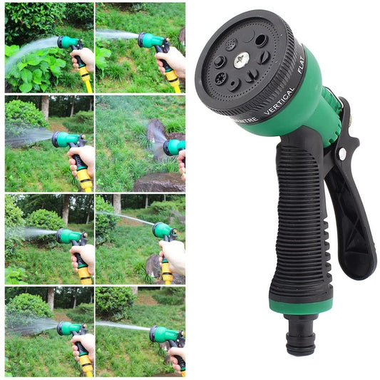 7515L Adjustable 8 Pattern Water Spray Gun Trigger High Pressure For vehicle & cleaning Garden Lawn, Grass rinse, flat, soak & washing for Car Bike Plants Pressure Washer water Nozzle