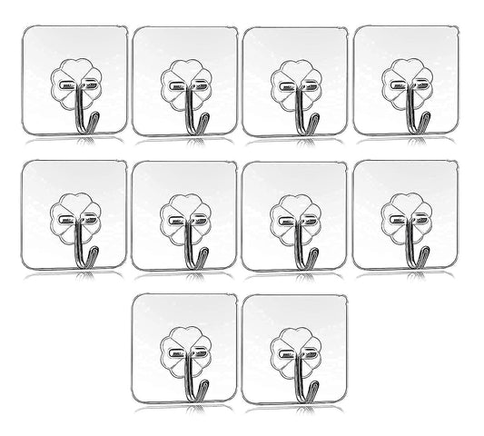 UK-0113  MULTIPURPOSE STRONG SMALL STAINLESS STEEL ADHESIVE WALL HOOKS