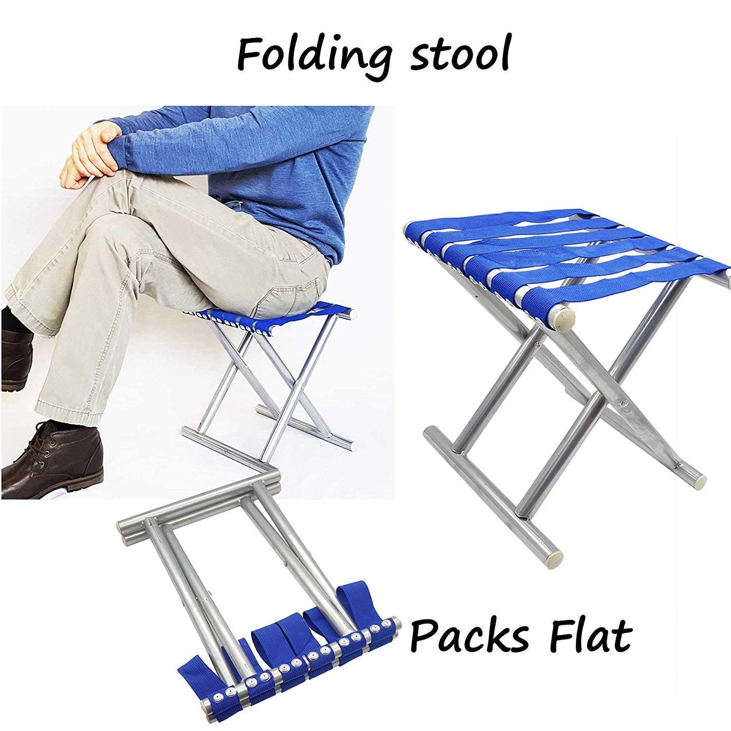 8804 Folding Beach Tool Best Folding Stool Portable Travel Train Chair Outdoor Rest Seat Fishing Beach Picnic Hiking Backpacking Stool, Camping Fishing Hiking Picnic Garden (1 Pc )