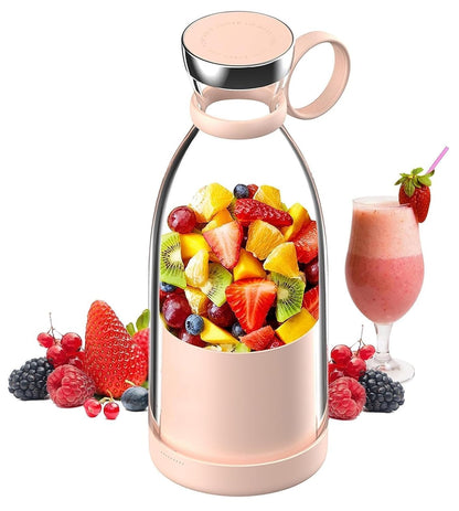 UK-0224 USB Rechargeable Mini Juicer Blender, Electric Juicer Bottle Blender Mixer Grinder, Personal Size Blender for Juices, Shakes and Smoothies, Fruit Juicer Machine