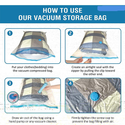 UK-0327 Vacuum Bags, Clothes Storage Bag, Vacuum Bags for Clothes, Cloth Storage Bag, Vacuum Bags for Clothes with Pump, Packing Bags for Clothes, Vacuum Storage Bags, Cloth Bags (WITH PUMP)