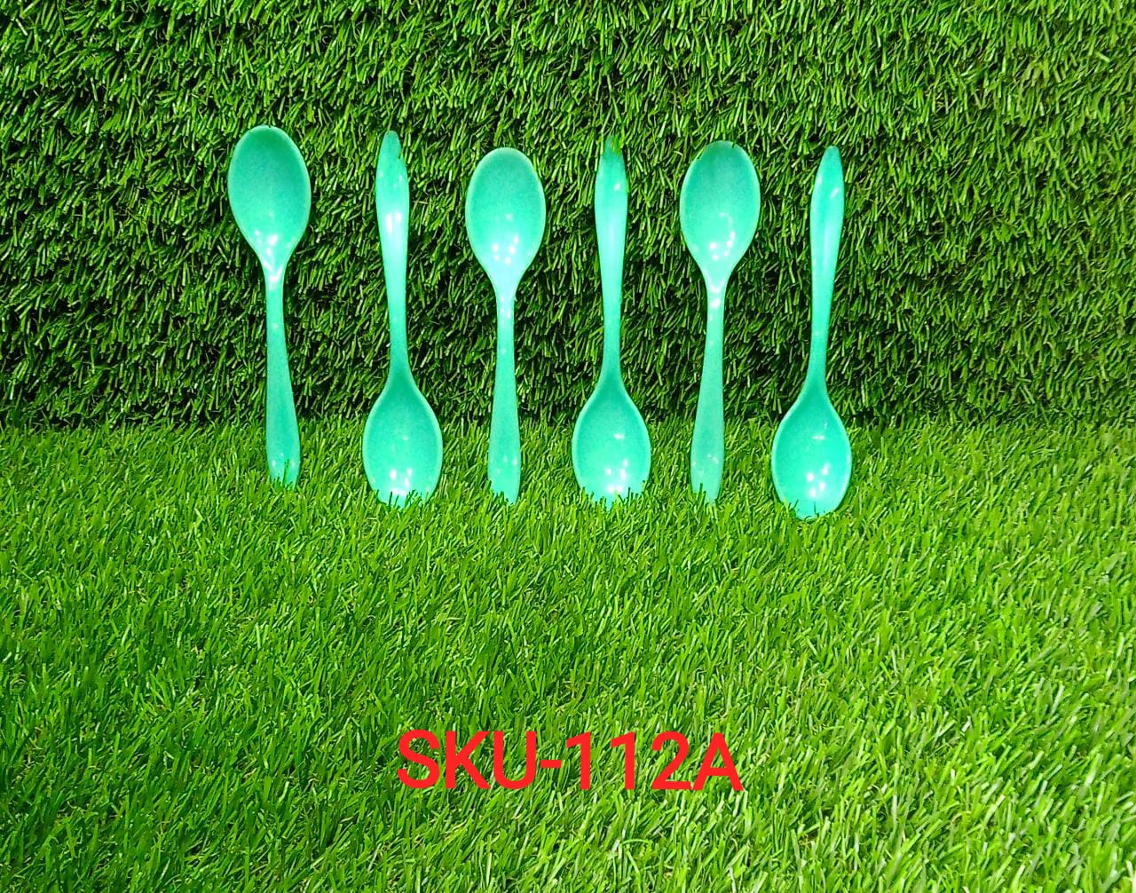 0112A Fancy Spoon Used While Eating and Serving Food Stuffs Etc. DeoDap