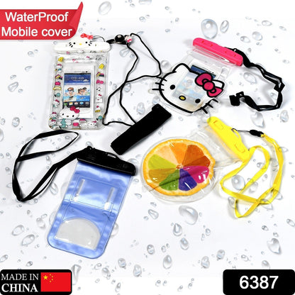 6387 Waterproof Pouch Zip Lock Mobile Cover Under Water Mobile Case For All Type Mobile Phones DeoDap