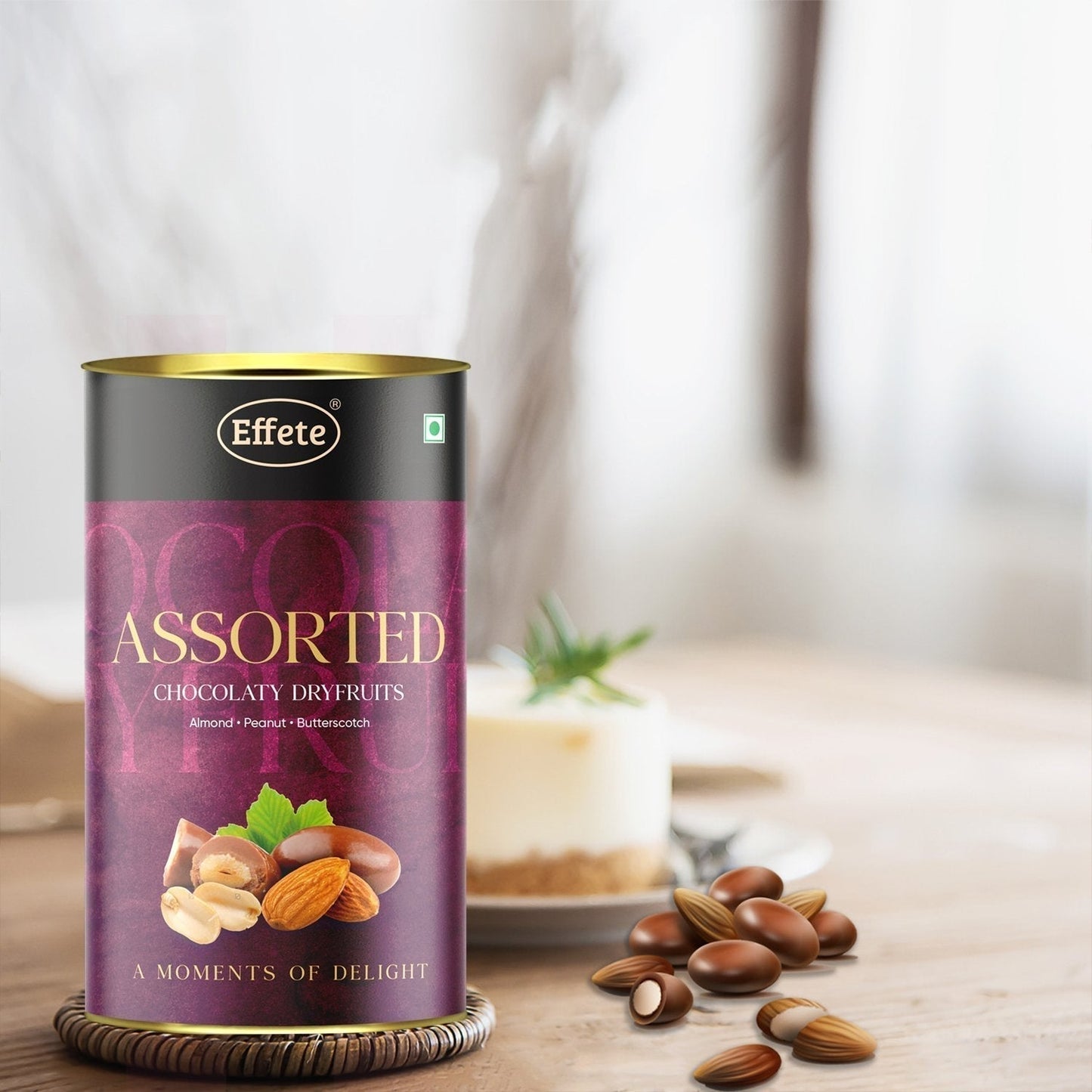 Effete Assorted Chocolate Dryfruits - Almonds, Peanut & Butterscotch Choklet(96 gm)