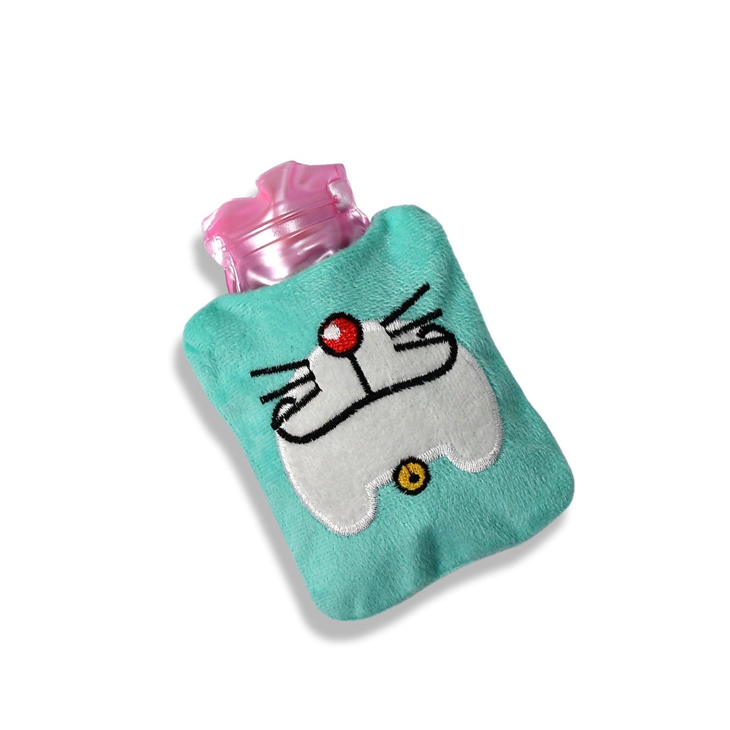 6529 Doremon Cartoon small Hot Water Bag with Cover for Pain Relief, Neck, Shoulder Pain and Hand, Feet Warmer, Menstrual Cramps.