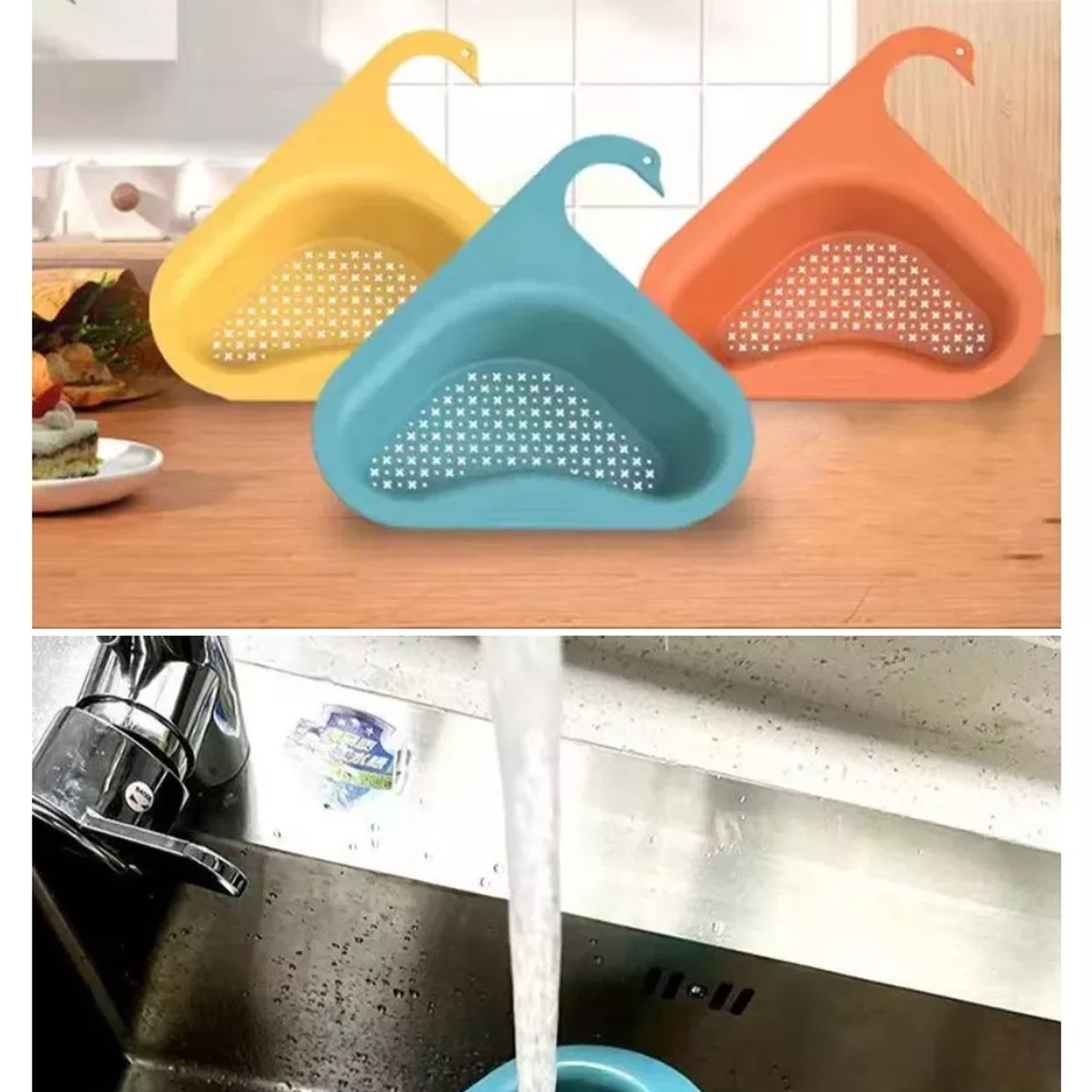 6315 Swan Drain Strainer For Draining Kitchen Waste In Sinks And Wash Basins. DeoDap