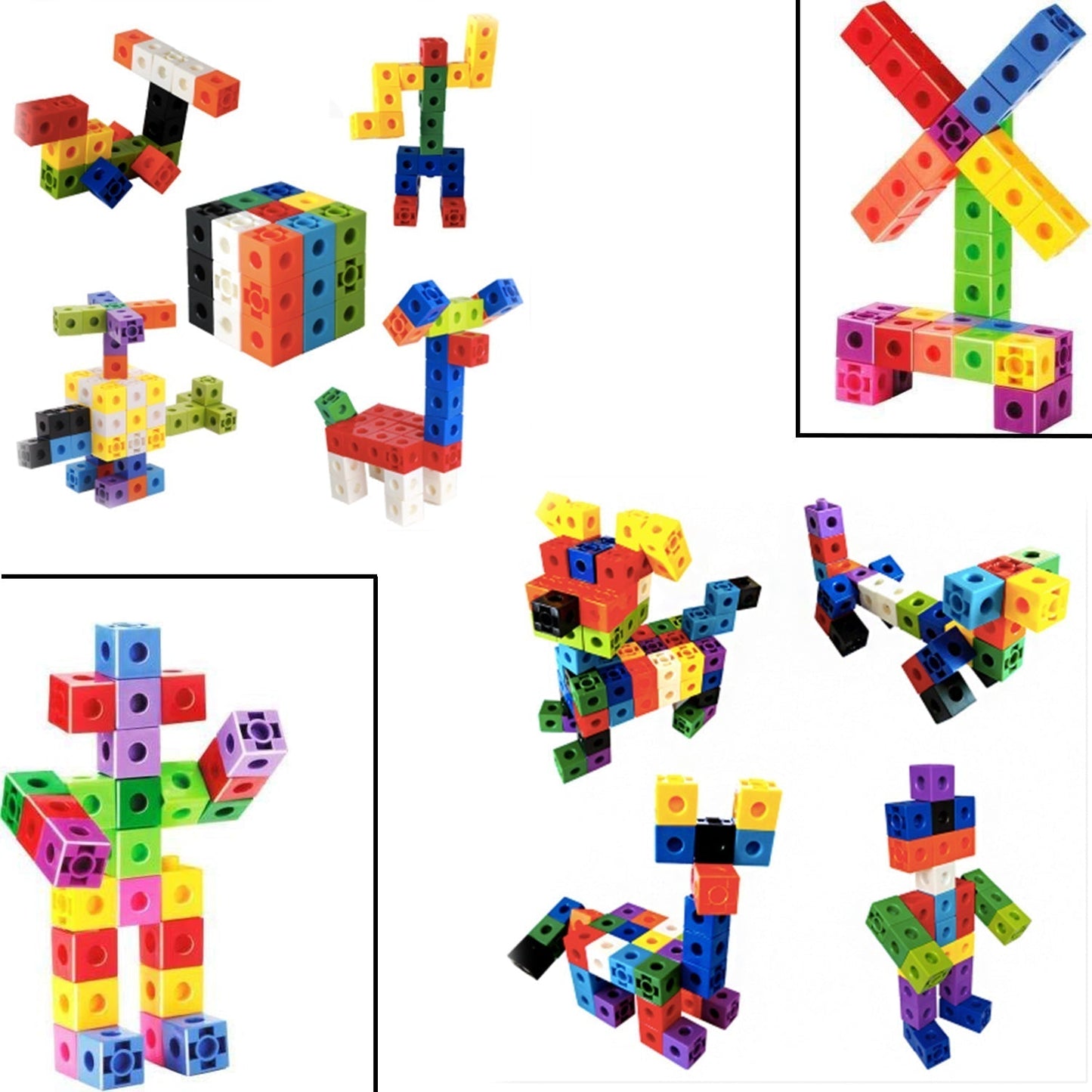 3912 60 Pc Cube Blocks Toy used in all kinds of household and official places specially for kids and children for their playing and enjoying purposes. DeoDap