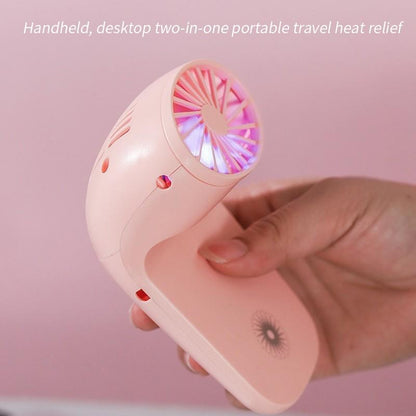 4814 Portable Mobile Phone Holder Fan  Personal Fan Multi- Function Fan Handheld Charging Fan DeoDap