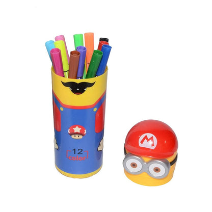 6175 Minions Sketch Pen Set with Attractive Designed Case (Pack of 12)6175_12pen_minions_sketch_box DeoDap