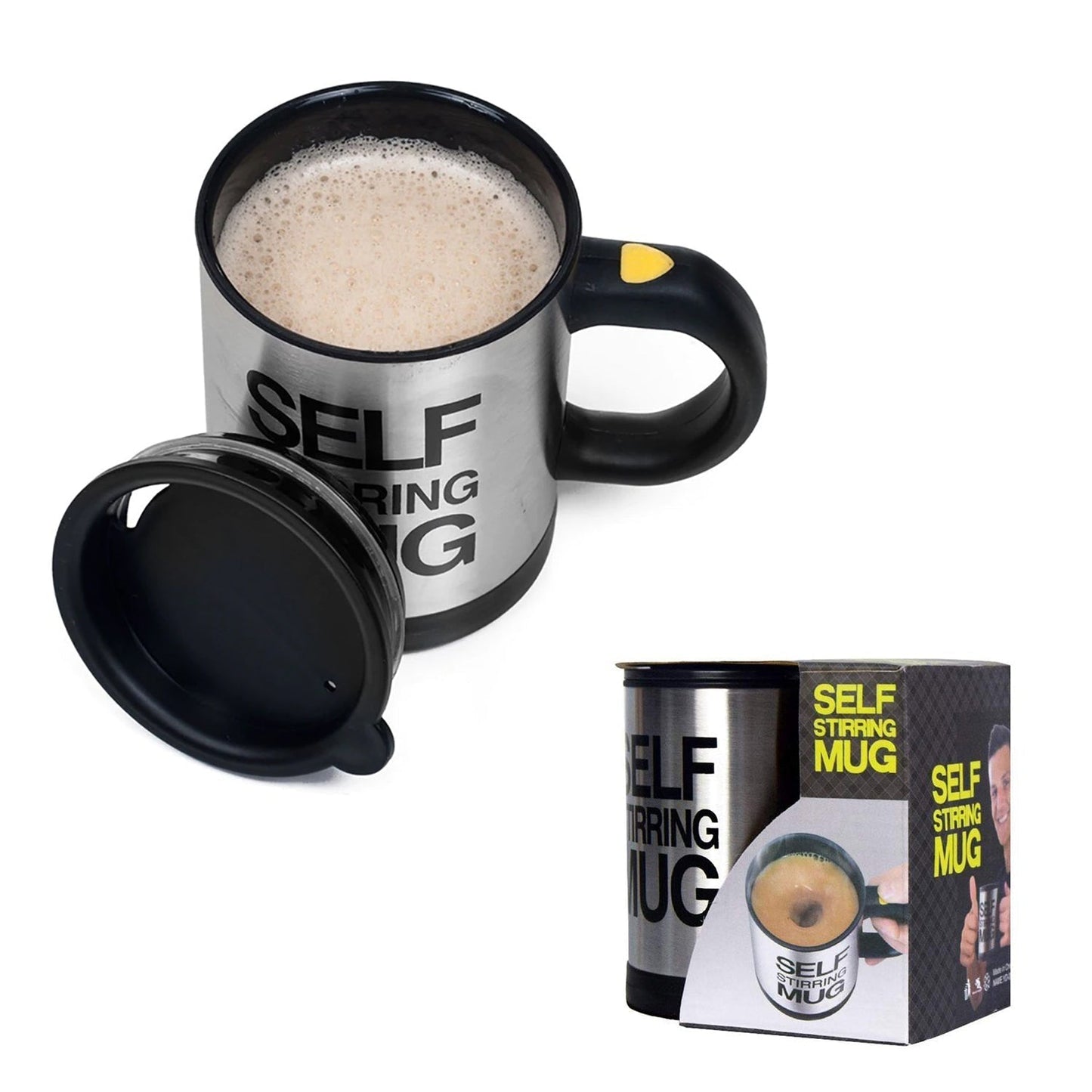 4791 Self Stirring Mug used in all kinds of household and official places for serving drinks, coffee and types of beverages etc. DeoDap