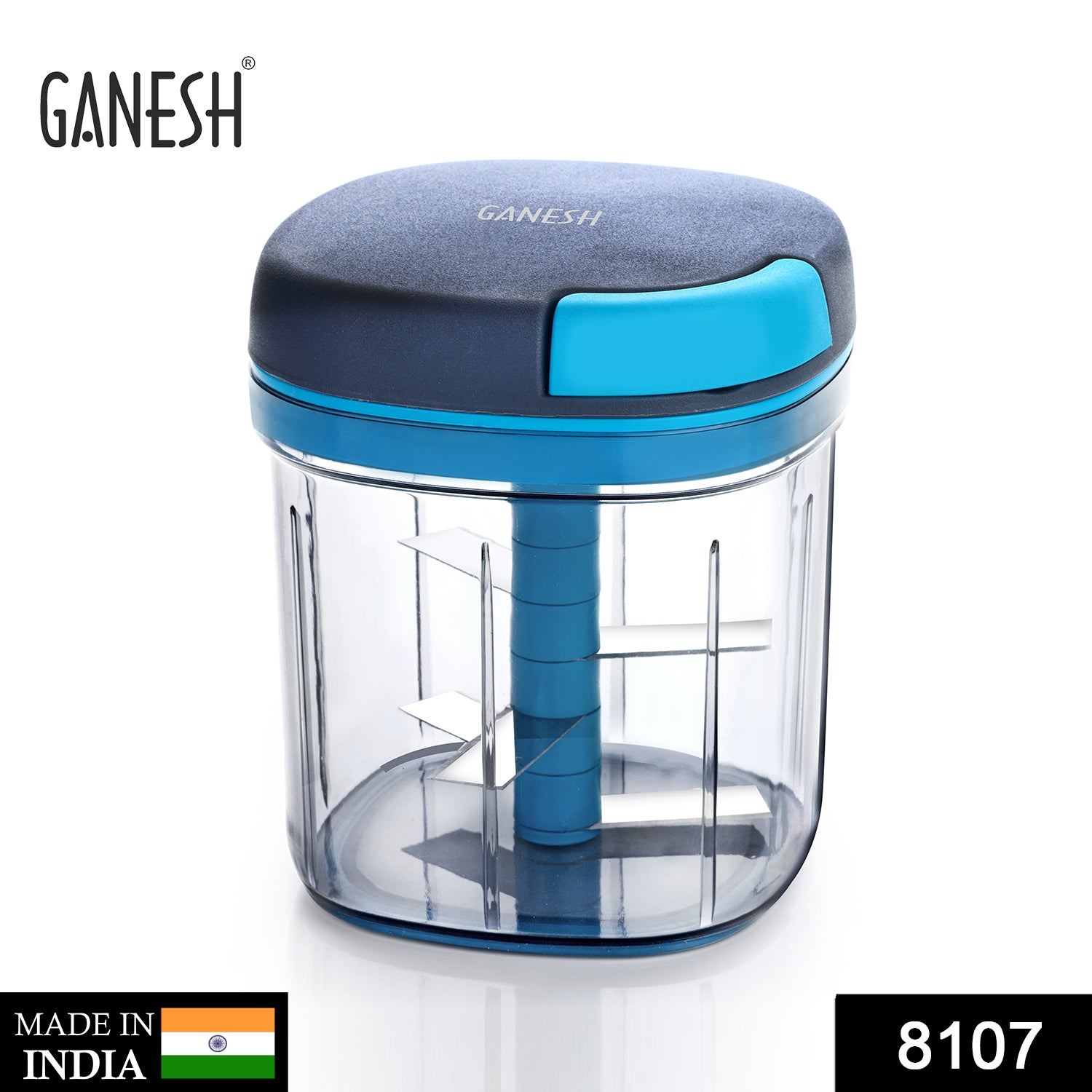 8107 Ganesh Master Chopper with 5 Stainless Steel Blades, XL Large Jumbo Chopper (900 Ml) DeoDap