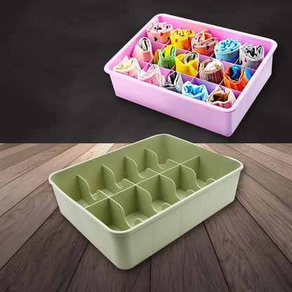 7684A  STORAGE BOX MULTI-COMPARTMENT SOCKS BOX TIE BOX DRAWER STORAGE BOX CLOTHES ORGANIZER