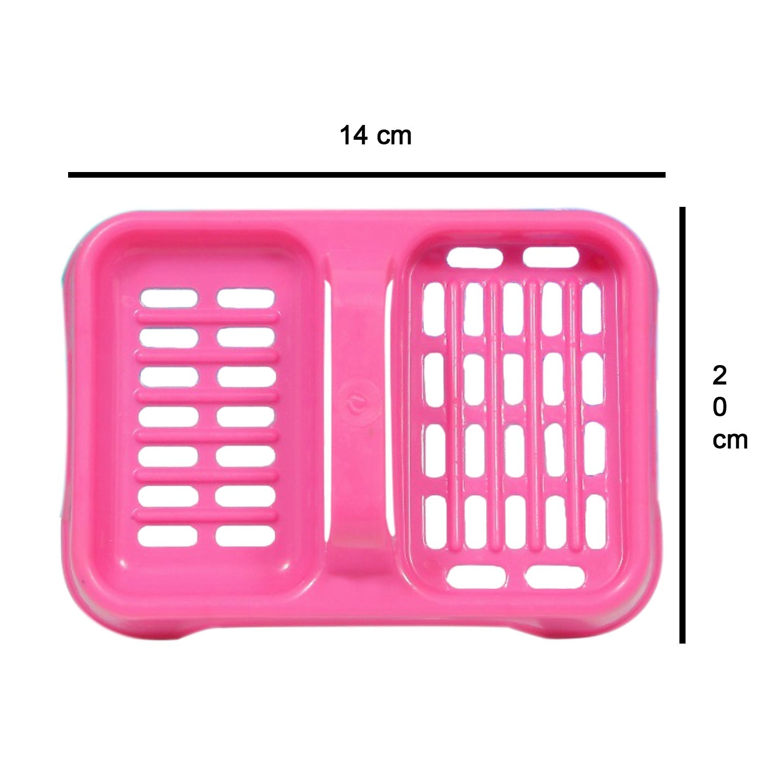 1127 2 in 1 Soap keeping Plastic Case for Bathroom use DeoDap