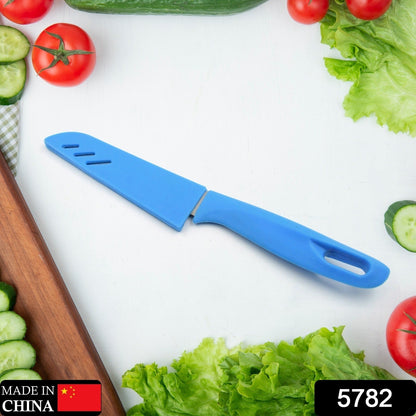 5782 Stainless Steel Knife For Kitchen Use, Knife Set, Knife & Non-Slip Handle With Blade Cover Knife, Fruit, Vegetable,Knife Set (1 Pc)