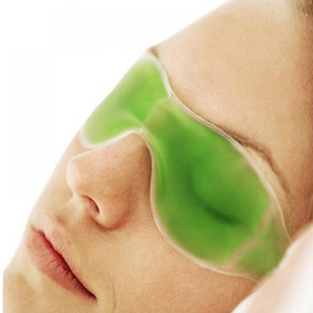 403 Cold Eye Mask with Stick-on Straps (Green) DeoDap