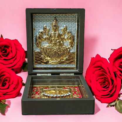 UK-0309 Blessing Lord  Small Puja Worship Box – Gold Plated      ( MIX GOD)