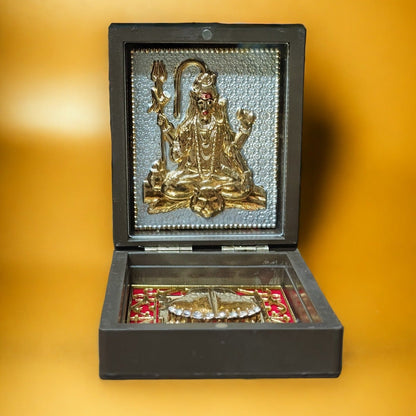 UK-0309 Blessing Lord  Small Puja Worship Box – Gold Plated      ( MIX GOD)