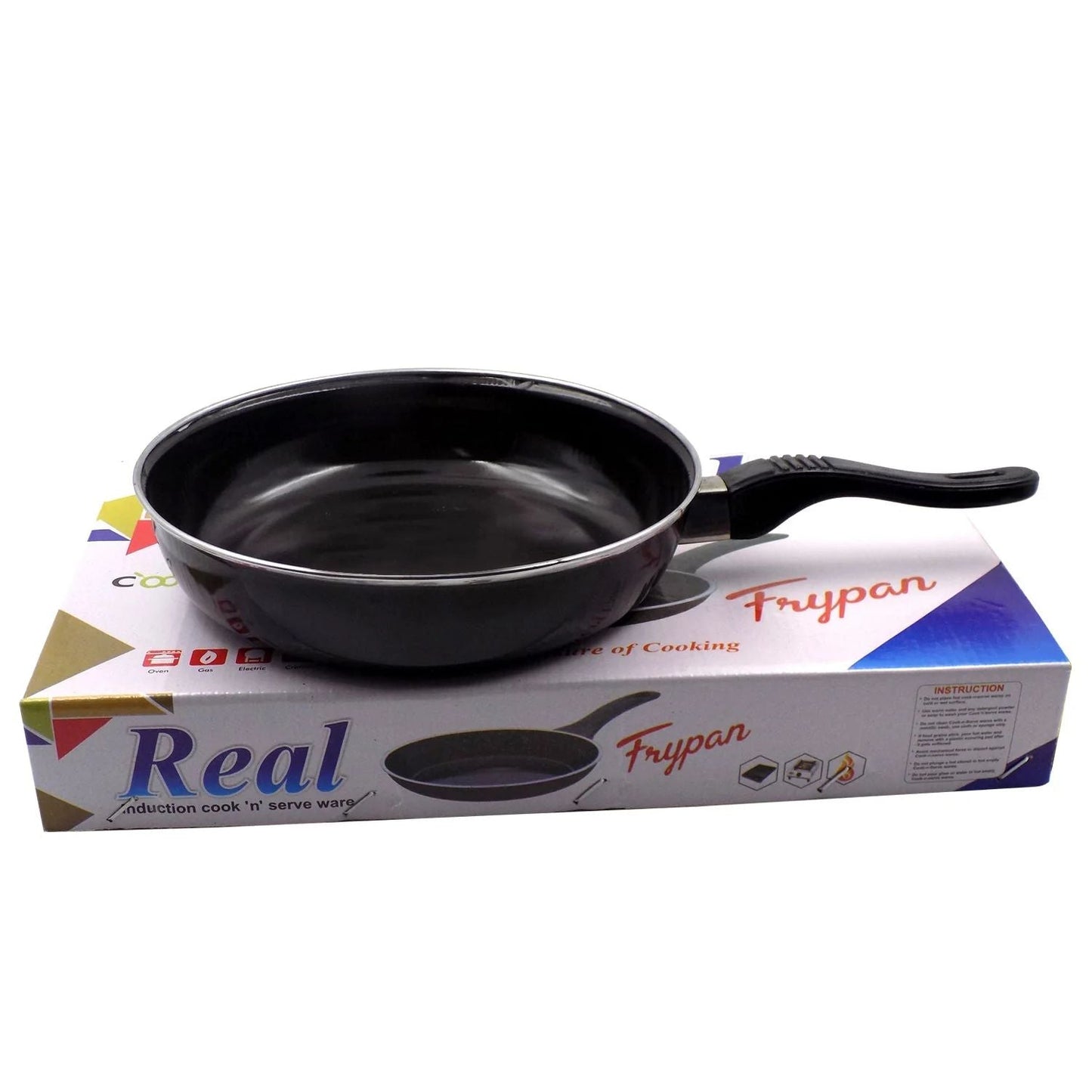 UK-0236 Induction Base Hard Anodized Tadka Fry Pan Nonstick